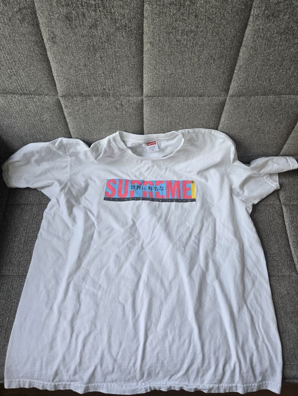 Supreme | All Over Tee Size XL White Cotton